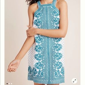 Anthropologie Maeve NWOT Natalie Embroidered shift Dress